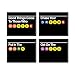 Summit Designs New York City Subway Sign, Subway New York Wall Art, NYC Wall Art - Poster Set, NYC Sign, Bedroom Decor - Hustle Grind Motivation - Set Of 4 (8x10) UNFRAMED Prints