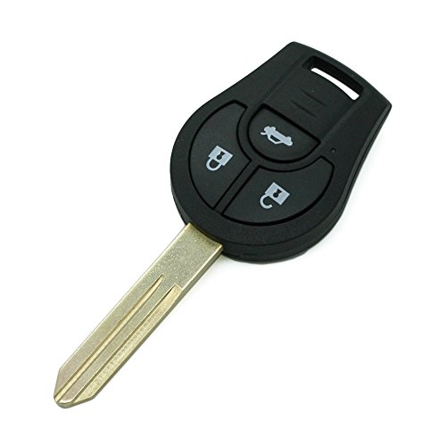 BROVACS Replacement Key Shell Compatible with NISSAN 3 Button Keyless Entry Remote Key Case Fob PG510B, small