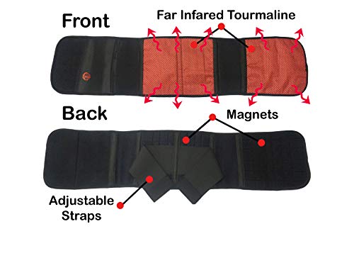 Amw Pure Life RÜCKENSTÜTZE Lumbar Support Back Brace With Self-Heating Magnetic Therapy And Far Infrared Compression Belt Adjustable Waist Support Pain Relief Belt 2X-Large thumb #2