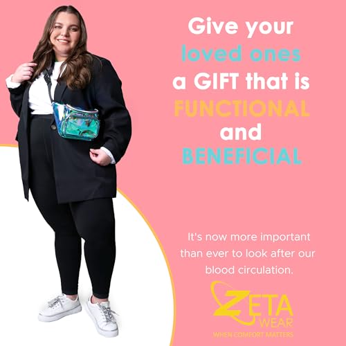 Zeta Wear Compression Stockings Plus Size Tights Pantyhose for Women - High Waist Graduated Medical Support Hose Leggings2