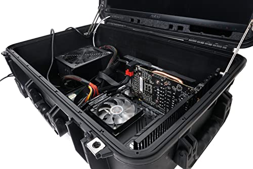 Case Club Portable Pc Gaming Chassis With Built-In 24" 1Ms 144Hz Monitor - Build Your Own High Performance Mobile Desktop Computer In Waterproof, Wheeled Case With Integrated Frame & Mounting Points #TOP6