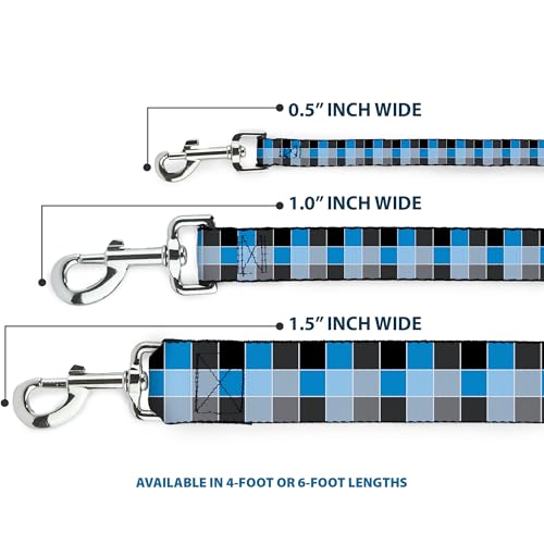 Laisse pour chien motif mosaïque bleu Buckle Down sangle robuste - 4