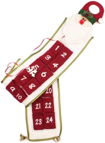 Calendrier de l'Avent en feutre à suspendre Motif Père Noël