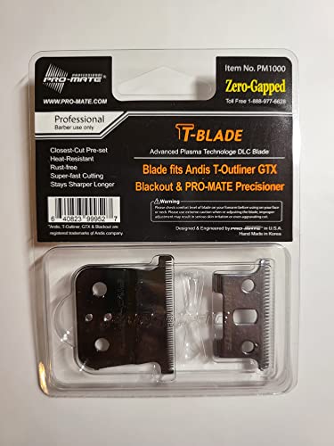 Pro-Mate Trimmer Blade Advanced Plasma Fits Andis T-Outliner & Pro-Mate Precisioner Trimmers PM1000