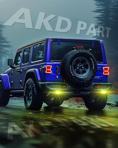 Image of Yellow LED Pods, AKD Part 3 inch 40W Diffused CREE LED Pod Lights Yellow Chase Light Bars Scene Lights Ditch Camper Daytime Safety Signal Fishing Trailer Light for Truck Pickup Tractor Van Boat UTV