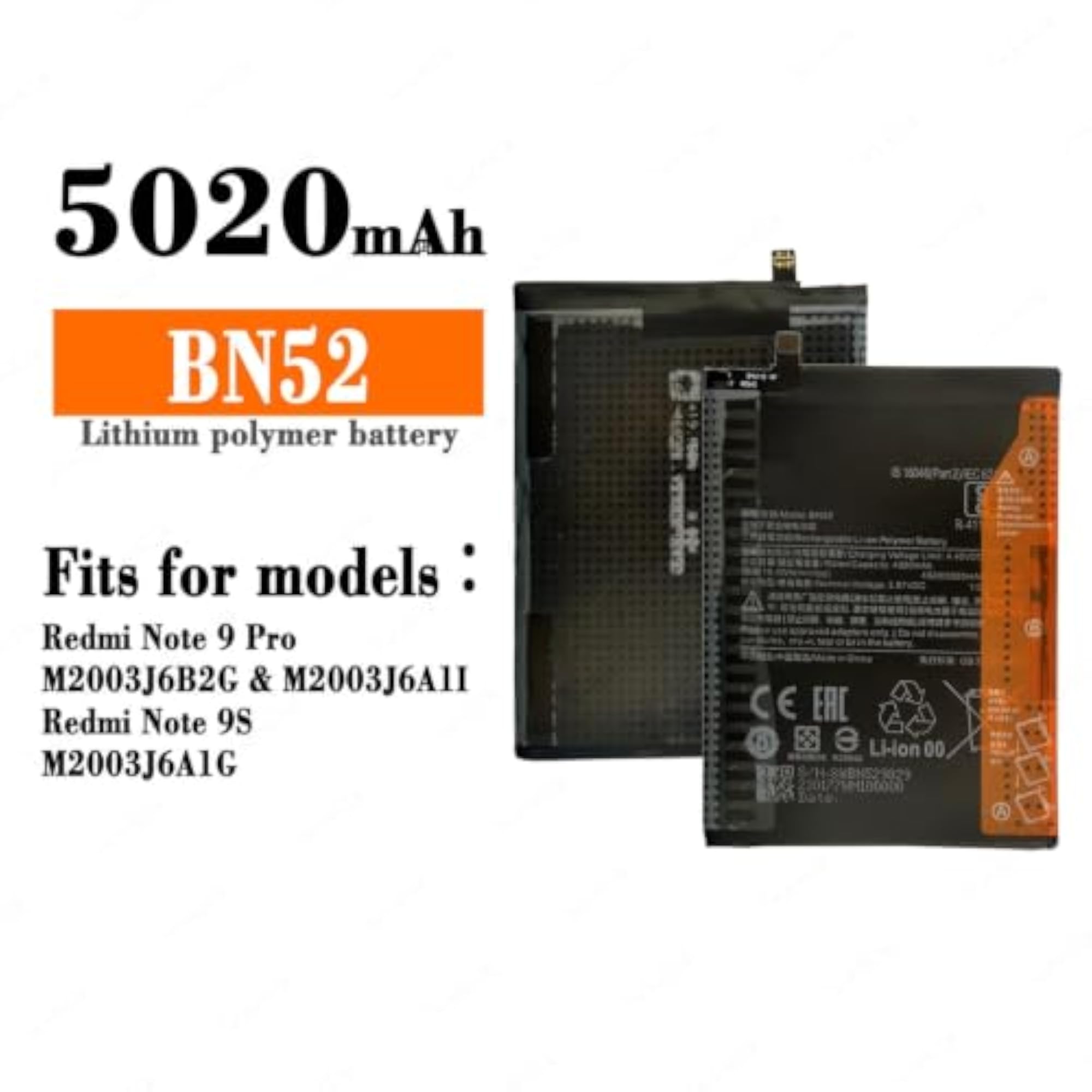 Battery for P0C0 M2 PR0, 5020mAh Power Source