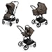 Foppapedretti Spritz I-Size, Sistema Modulare Combinato per Bambini, Navicella Passeggino e Seggiolino auto I-Size, Cacao