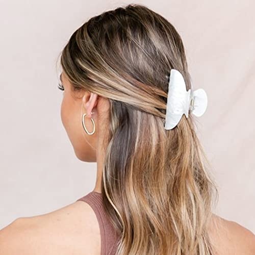 Brinie Hair Claw Clamps Pink Hair Barrettes Medium Non Slip Clips Hair Accessories For Women And Girls (2 Pcs) (Bt03-Pw) #TOP2