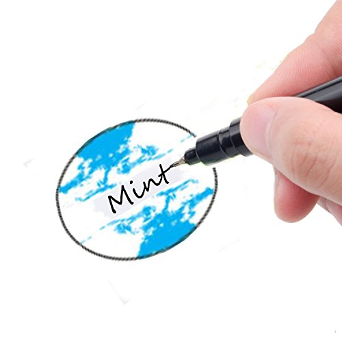 Ziojovk Nasal Inhaler Tubes - Kit Contains: 24 Empty Nasal Inhaler Tubes (With Wicks) 12 Extra Wicks,36 Writable Stickers, 2 Mini Droppers And 1 Tweezers #TOP5