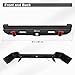 BESTZHEYU Front and Rear Bumper Compatible with 1989 1990 1991 1992 1993 1994 1995 1996 1997 1998 1999 2000 2001 Cherokee XJ Black Steel Offroad Bumpers