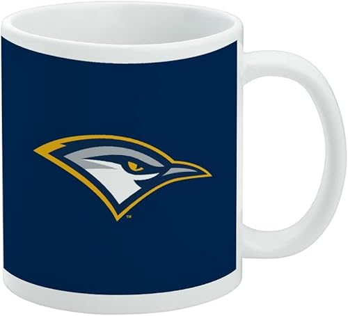 Vista 247 de Taza de cerámica con el logotipo principal de la Universidad de St. John, taza de regalo novedosa para café, té y bebidas calientes, 11oz, blanca