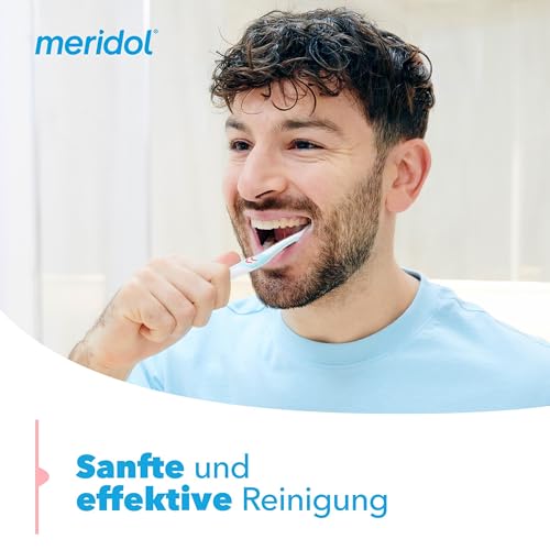meridol Zahnbürste Zahnfleischschutz, weich, 1 Stück - Handzahnbürste für eine schonende Reinigung von Zähnen am Zahnfleischsaum – Bild 6