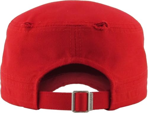 Image of Vintage Distressed Cadet Army Cap Basic Everyday Military Style Hat