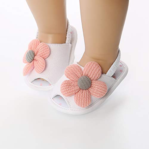 Baby Girl Shoes Sun Flower Princess Sandals,Kids Infant Shoe Soft Lightweight Sandals Toddler Crib Summer Shoes 6