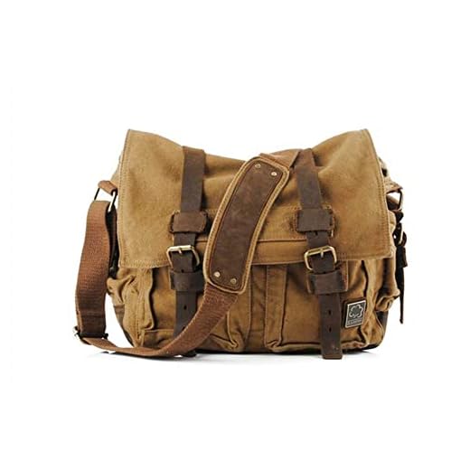 What is the point of messenger bag flaps Sechunk Vintage Military Leather Laptop Bag