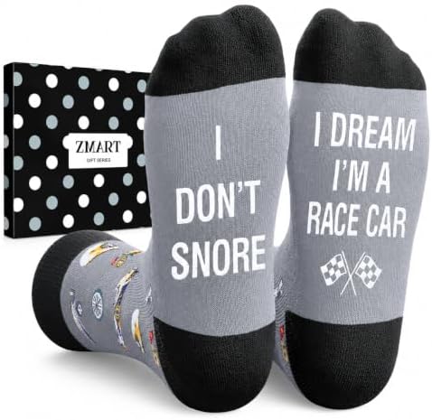 Zmart Funny Transportation Gifts for Men - Novelty Truck Motorcycle Race Car Train Socks