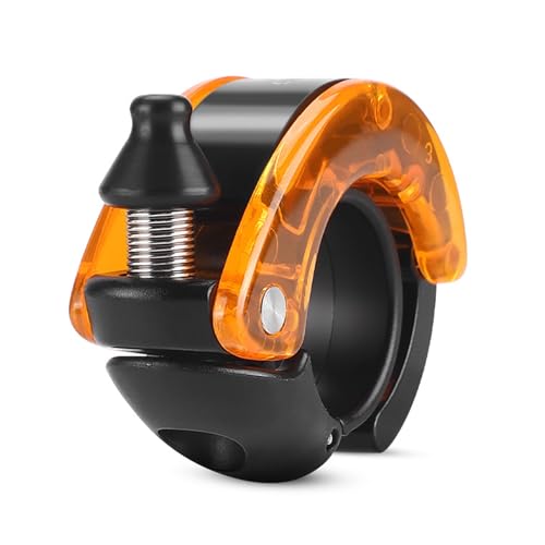 KMRDND Wellhornschnecken Fahrradklingel Versteckte Laute 100dB, MTB Klingel Fahrrad für Mountainbike, E-Scooter, Walker - 22,2mm/0,78in Lenker