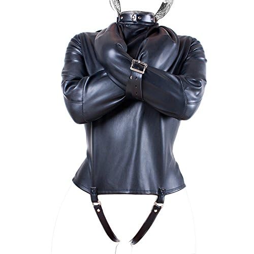 BDSM Bondage Giacca Sesso Unisex Camicia di forza SM Manette BDSM Giocattolo del sesso Body Bondage Borsa for bondage for il corpo Lingerie erotica Set da donna(M)