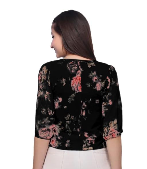 Image of FELLAMO Girls /Women Baloon 3 /4 Sleeves Printed top-68
