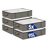 Un couvercle transparent en PVC et une fermeture éclair double robuste facilitent le rangement. Vous pouvez identifier rapidement le contenu sans ouvrir le sac, ce qui rend ces sacs de rangement parfaits pour les vêtements, le linge de lit, les serviettes, le linge de maison et bien plus encore. La fermeture éclair fluide maintient tout bien en place tout en apportant une touche d'élégance.