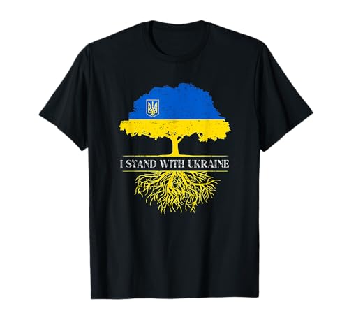 I Stand With Ukraine 2025 Maglie Bandiera Ucraina Libero Ucraina Maglietta