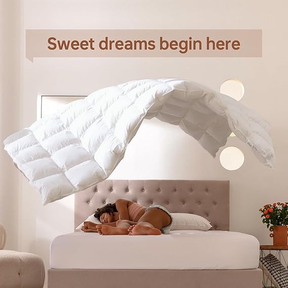 KANCHI DECOR- Machine Washable Comforter Single Bed Microfiber 500 GSM Winter Comforter (60" x 90" Inches/152cm x 228cm) Blanket/Quilt/Rajai - Single Bed Comforters | White 2