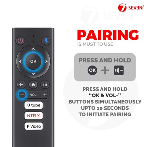 Image of 7SEVEN Voice Command Bluetooth Remote for Nokia Media Streamer Android Device and Replacement of Original Remote Control