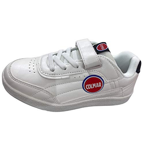 Basket Colmar Foley Bounce bébé en cuir blanc chaussure confortable été 29 - 2