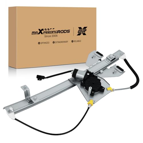 maXpeedingrods Rear Right Passenger Side Window Regulator with Motor for Chevrolet Silverado 1500 2500 HD 3500 HD for GMC Sierra 1500 2500 HD 3500 HD 2007-2013 Extended Cab Pickup 741-389 15901327