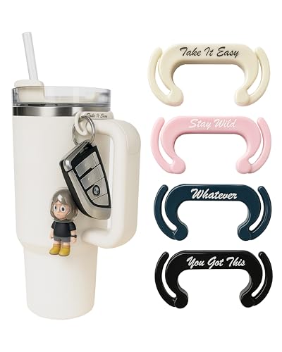 Gybahy Personalized Stanley Cup Accessories, 4 Pcs Key...
