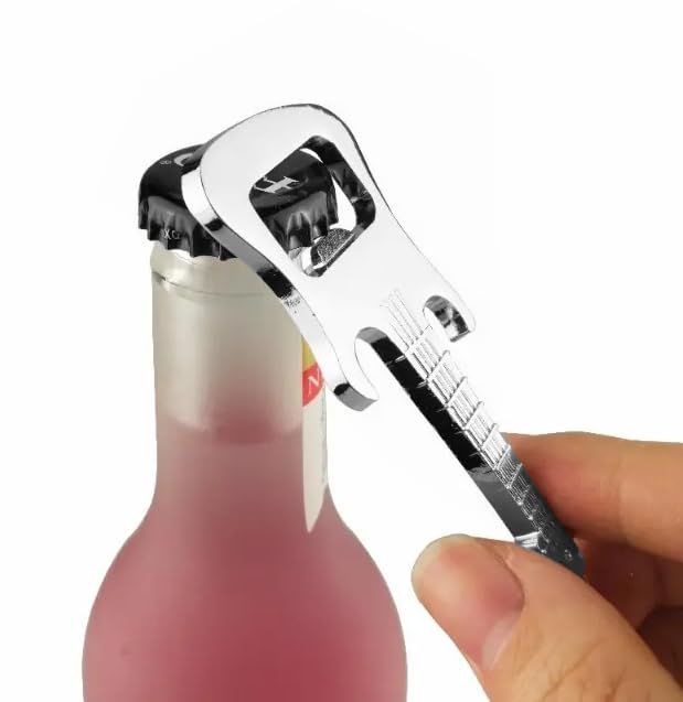 Musician Guitar Silver Bottle Opener, Small - Image 4