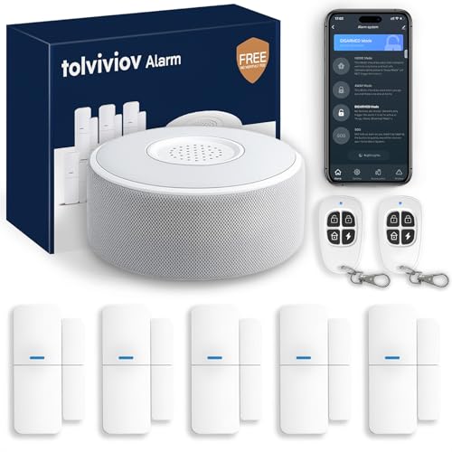 WiFi Alarm System for Home Security, DIY, App Alerts 8pack