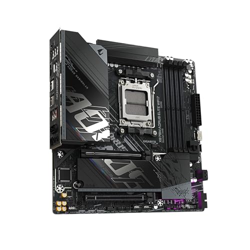 Image of GIGABYTE X870M AORUS Elite WIFI7 AMD Motherboard 4 x DIMMs, 14*+2+2 Twin Digital VRM Design, 2.5 GbE LAN, 2 x USB4 Type-C, Wi-Fi 7 with Directional Ultra-high gain Antenna, Q-Flash Plus Button