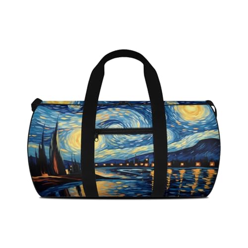 Starry Women Carry On Bag for Woman Aesthetic Travel Bag with Front Pocket Duffle Bag for Men Hiking Camping Weekend Bag for Ladies Gentlemen Sports Tote Bag for Daily