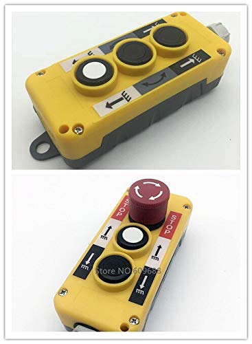 COP Automobile tail plate lifting Push Button Switch,for Hoist Crane Control Pendant Controller - (Color: 2B switch box)