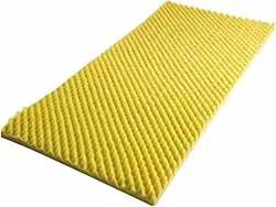 Colchão Casca de Ovo Espuma Perfilada Anti Escaras 188 x 80cm Densidade 20 Amarelo J.B