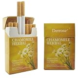 Derrose® Chamomile Herbal Sticks,Herbal Cigarettes,Nicotine Free and Tobacco Free,Help Stop Smoking,Better Effect When Used with Nicotine Patches,Smoking Cessation Products,2packs-40 Sticks
