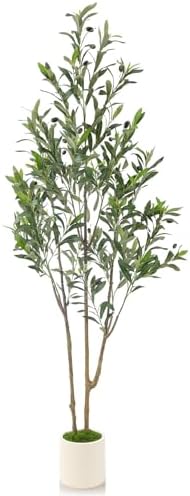Alupssuc 5ft Olive Trees Artificial Indoor & Outdoor, Faux Olive ...