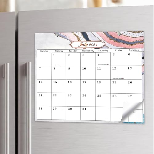 2024-2025 Magnetic Calendar for Fridge,2024/25 Family Calendar for 18 Months,Refrigerator Calendar from UK July 2024 to December 2025,Family Calendar Organiser for Planning Daily Events