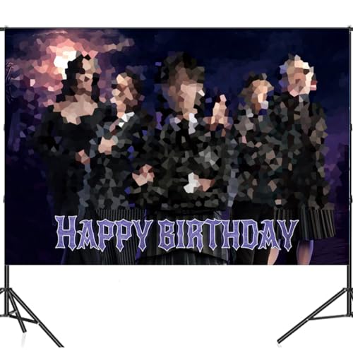 Nesloonp Sfondo a Tema Mercoledì, Happy Birthday