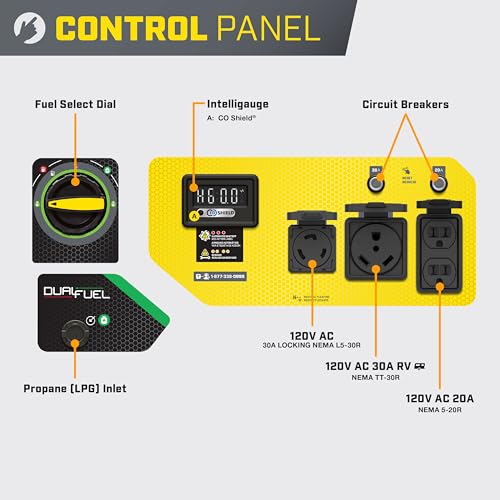 Champion-Power-Equipment-4375-Watt-Dual-Fuel-RV-Ready-Portable-Generator-with-CO-Shield