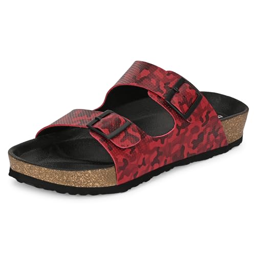 Image of Centrino Men's Berkin-Style Slip-On Sandals | Open Toe Design | Soft PU Footbed | Lightweight & Comfortable | Arch Support | On-Grip Sole | Casual Outdoor Wear (9213)