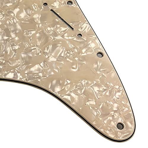 KESHUO Parties De Guitare De Grande Qualité 2 P90 Strat Guitare Pickguard Aucun Trou De Contrôle pour 11 Trous De Vis… - Les Beatles, Paul McCartney, John Lennon, RIngo Starr, George Harrison KESHUO Parties De Guitare De Grande Qualité 2 P90 Strat Guitare Pickguard Aucun Trou De Contrôle pour 11 Trous De Vis… – Image 7