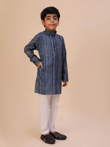 Image of Pro-Ethic Style Developer Kids Boys Kurta Pyjama Set, Festive, Ethnic Wear Set, Cotton, Striped Print (S-295)