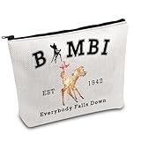 FOTAP Deer Cosmetic Bag Est 1942 Zipper Pouch Animal Kingdom Inspired Gift Deer Movie Fans Gift (Bmbi)