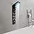 Black LED Shower Panel Tower System with 8 Massage Body Jets, Stainless Steel 6 IN 1 Shower Tower with Rainfall Waterfall Shower Head and Handheld, Multi-Function Bathroom Shower Panel
