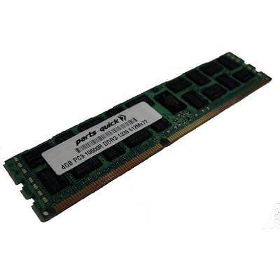 4GB Memory Upgrade for Quanta Stratos QSSC-S4R (Xeon 7500) DDR3 1333MHz PC3-10600 ECC Registered Server DIMM (PARTS-QUICK Brand)