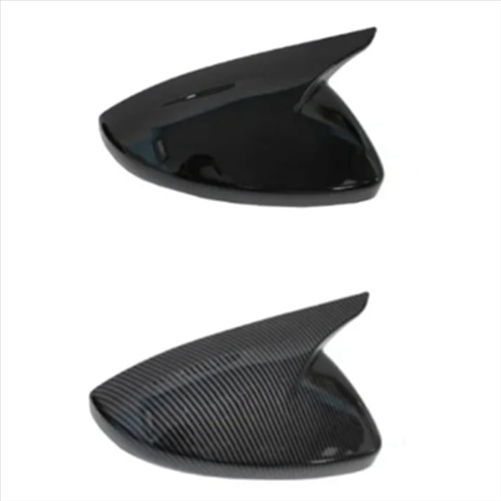Carbon Fiber Rearview Mirror Cover Compatible With 208 Car(Color Name: Carbon Fiber Pattern)