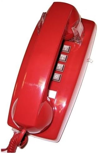 2554-V-RD 255447-VBA-20M Wall w/ Volume RED (ITT-2554-V-RD) by Cortelco