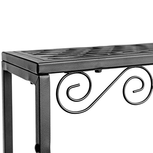Tiered Plant Stand Outdoor Metal 3 Tier Stands for Multiple Plants Ladder Potted Indoor Shelf Holder Rack